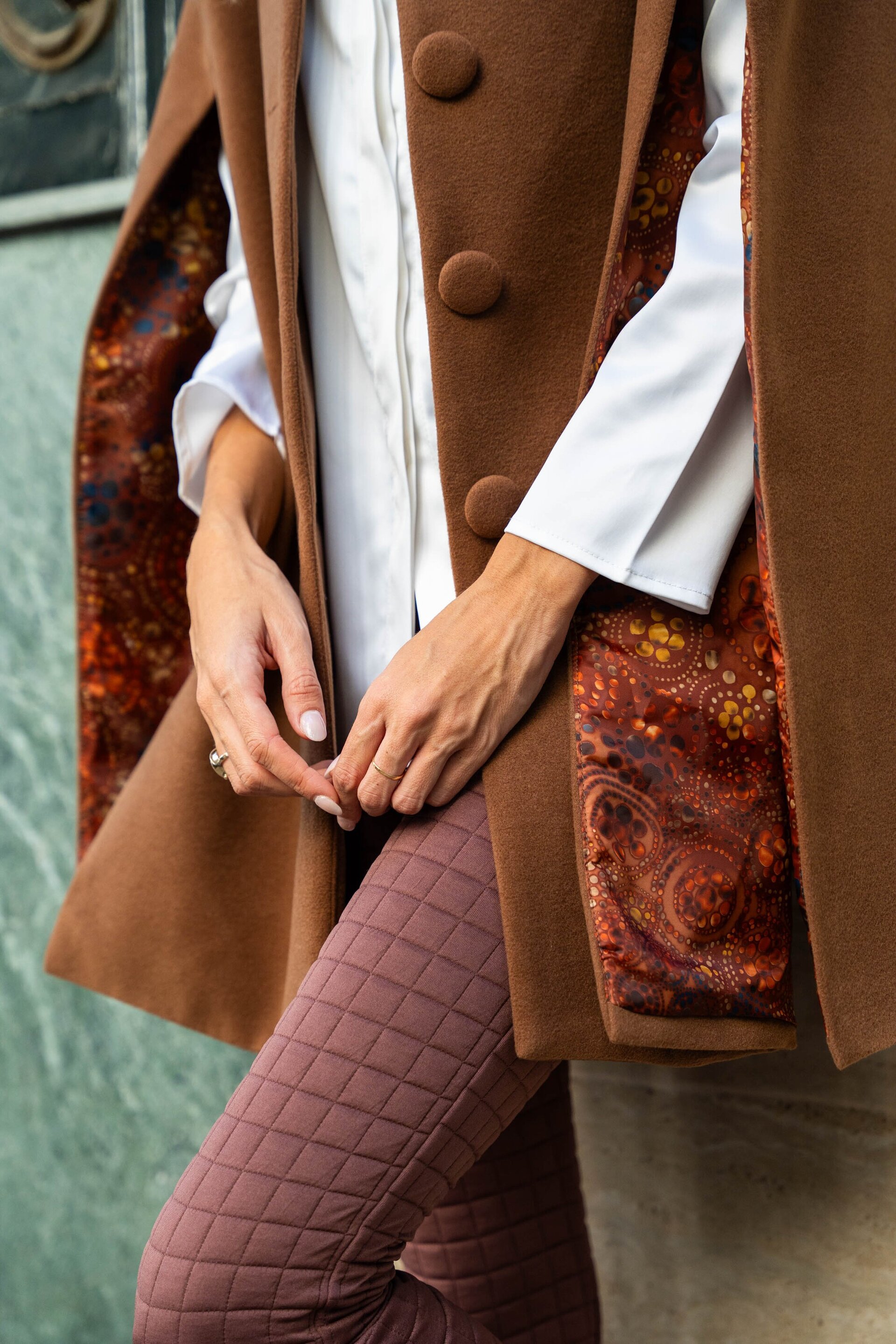 Leggins Cuadrícula Choco - 3